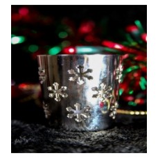 Aluminium Tealight Holder Snowflake Design